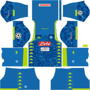 SSC Napoli DLS UCL Badge Home Kit